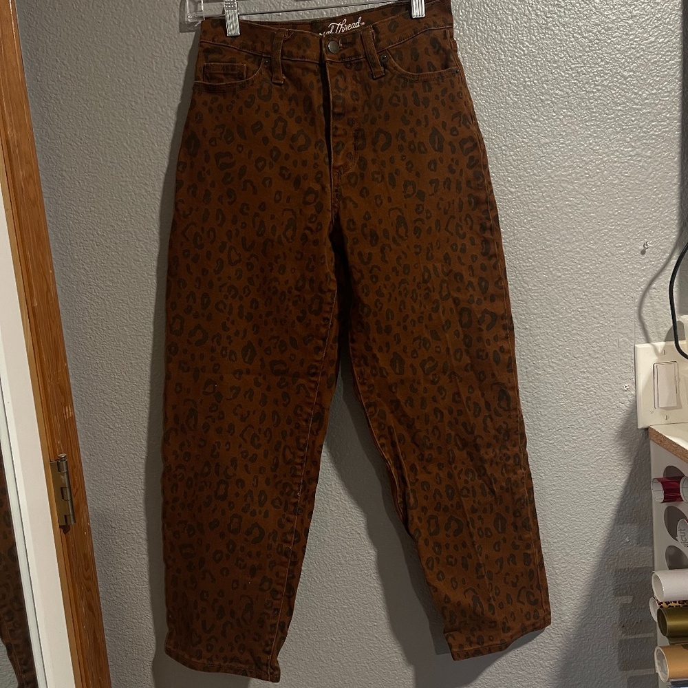 Universal Thread Brown Cheetah Print Pants